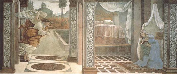 Sandro Botticelli Annunciation of San Martino alla Scala Sweden oil painting art